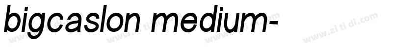 bigcaslon medium字体转换